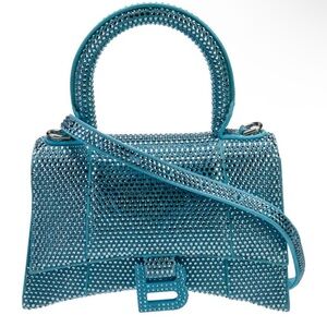 Authentic Balenciaga Crystal Hourglass XS 2023 Like New